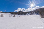 arrivee piste ratelle crevoux sous rayon soleil