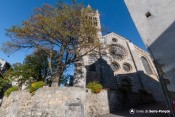 cathedrale embrun vue vitraux rose ouest