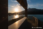coucher soleil chabrieres terrasse capitainerie serre poncon