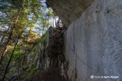 devant marche metaliques sentier echelle
