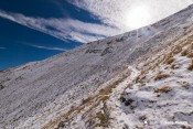 itineraire combe neige rayon soleil nuages
