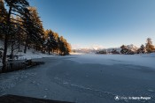 lac saint apollinaire gele depuis pont