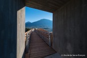 le percement des anciens remparts passerelle