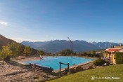 piscine exterieure les orres soleil couchant