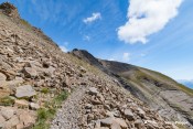 pointe rougnous depuis sentier sous col tourettes