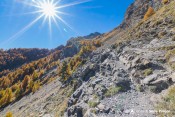 rocher ascension mur final lac hivernet