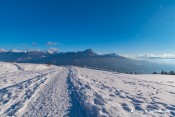 route lac saint apollinaire enneigee face morgon