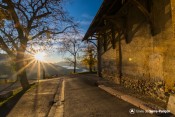 soleil couchant eglise transfiguration saint sauveur