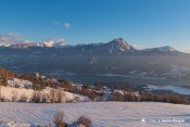 village saint apollinaire retour lac hiver