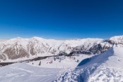vue sur arrivee teleski pre etoile depuis arrete ratelle