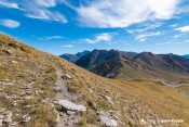 vue sur col rousse depuis sentier pic charance