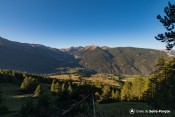 vue sur les orres depuis piste platriere sentier meale