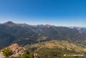 vue sur les orres depuis promontoir du meale