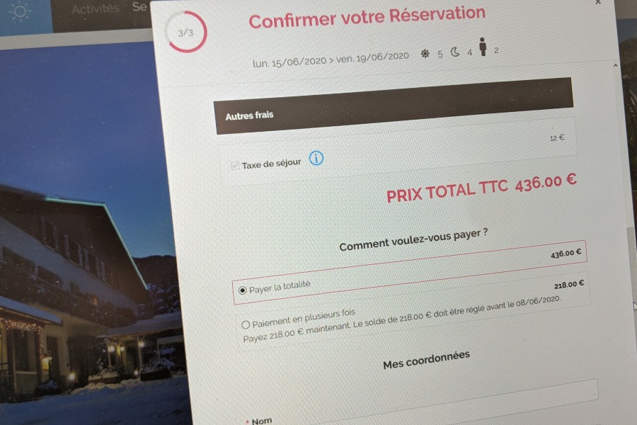 Résas > Le paiement fractionné est de sortie
