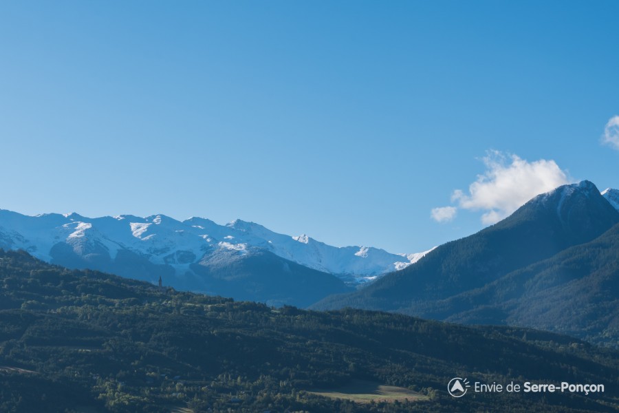 Première chutes de neige sur Serre-Ponçon